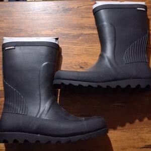 Sorel Black Rain Boots